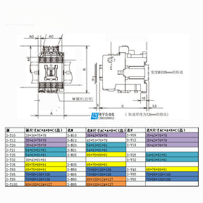 Магнитный контактор переменного тока S-T100 AC100V 200V 2A2B S-N95 