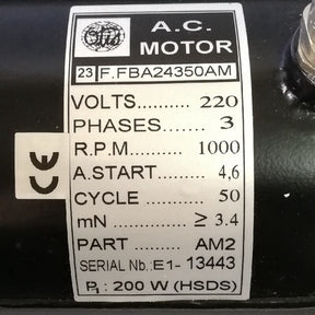 DO2000 Door Machine Motor F.FBA24350AM 200W