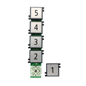 Painel de controle mecânico do carro do elevador, placa de botão de 5 posições 59324359 59635641 