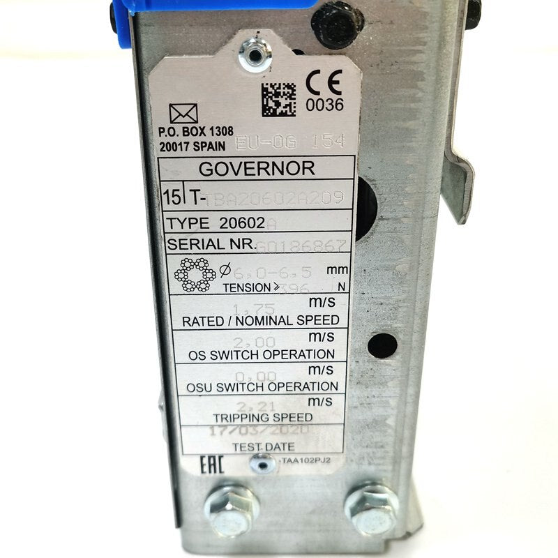 Elevator Speed Limiter TBA20602A203