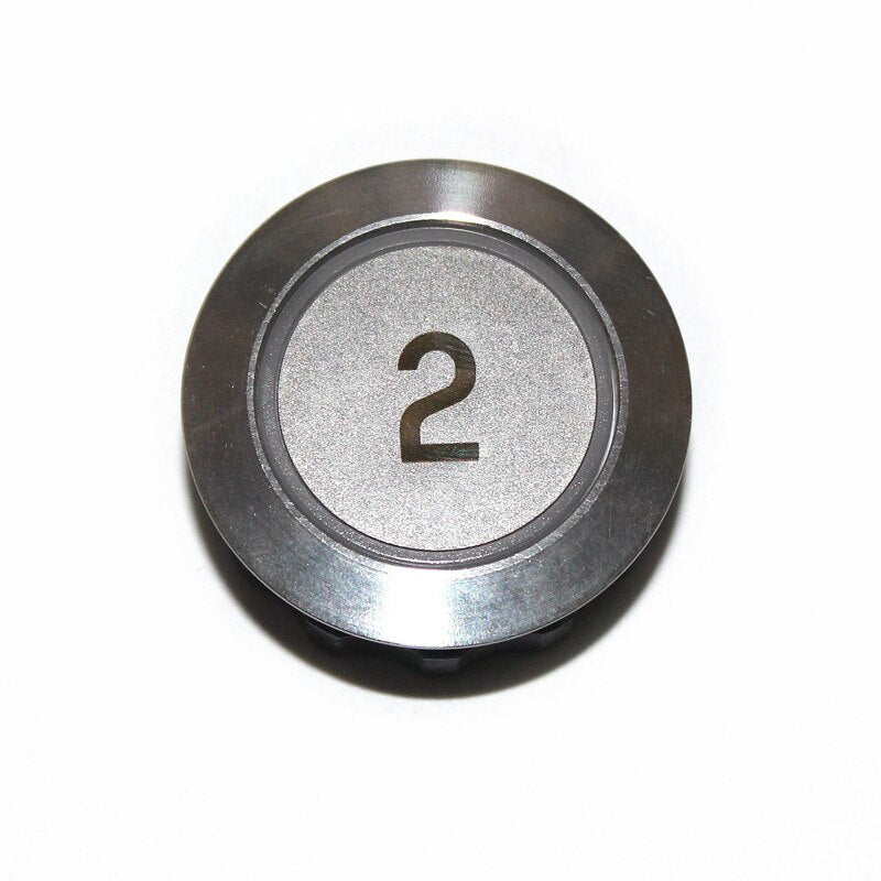 5pcs BR27C Elevator Button 4 Pins Open Hole 27MM Green Light