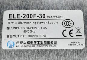 Control Cabinet Switching Power Supply ELE-200F-30 XAA621AW5