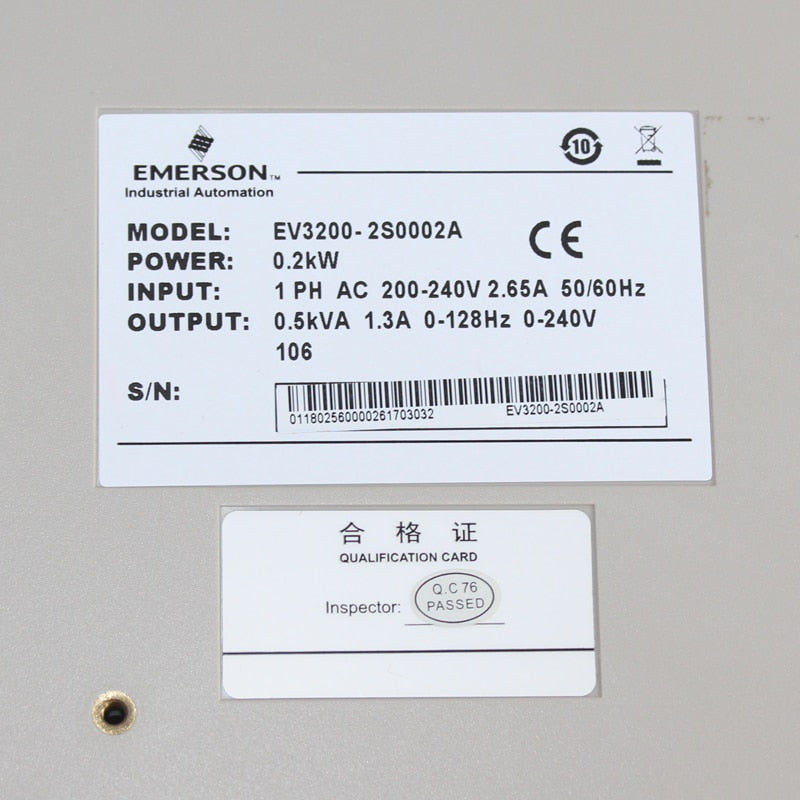 Elevator Equipment Door Motor Inverter EV3200-2S0002A 0.2KW