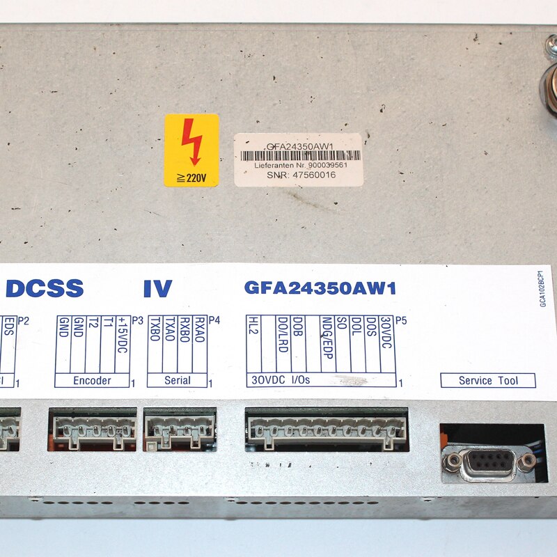 Caixa inversora de porta DISS IV.GEA GFA24350AW1 GBA24350BH3 