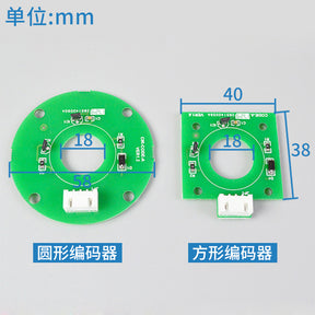 Door motor encoder pulley