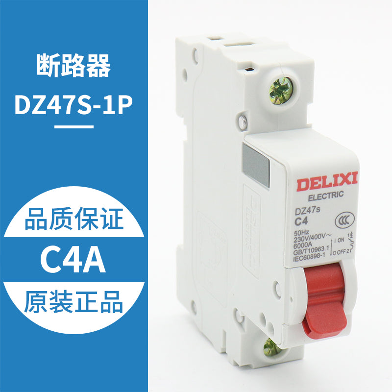 DZ47S 1P 2P P C4A 6A 10A 25A Circuit Breaker