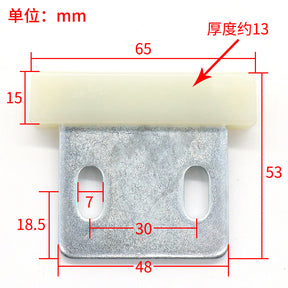 Freight elevator slider wear-resistant door slider hall door floor door car door T-shaped small iron plate elevator accessories