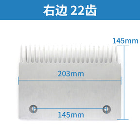 Universal sidewalk aluminum alloy comb plate XAA453AV