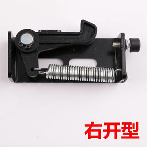 Elevator door knife door lock device fixed start hook