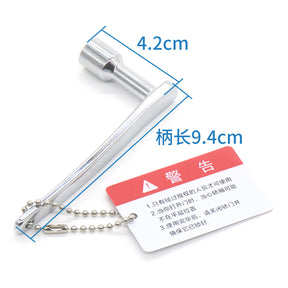 Universal elevator key long handle triangular key