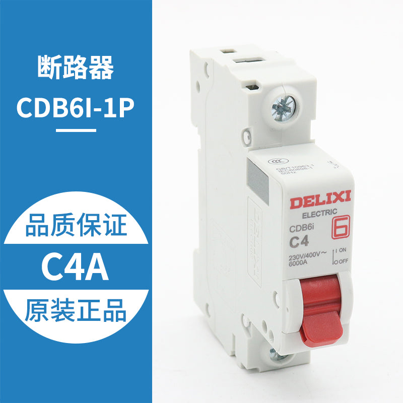 CDB6i 1P 2 3 C4A 6A 10A 63A miniature circuit breaker