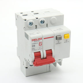 CDB6LEi 2P D6 circuit breaker with leakage protector