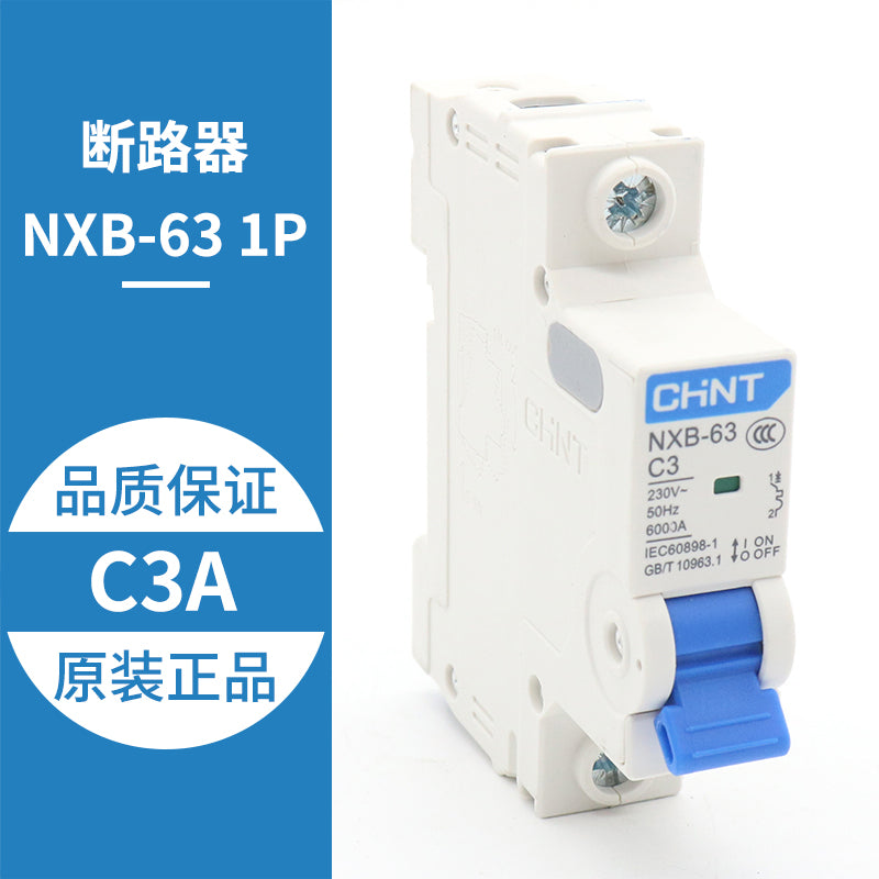 NXB-63 1P 2P 3P C3 4 6 10A miniature circuit breaker