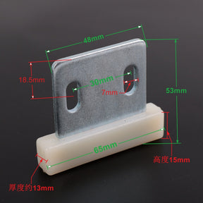 Freight elevator hall door floor door guide shoe 64*53*6MM slider