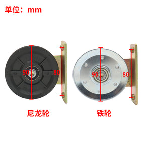 Elevator heavy hammer wire rope pulley Door hanger pulley