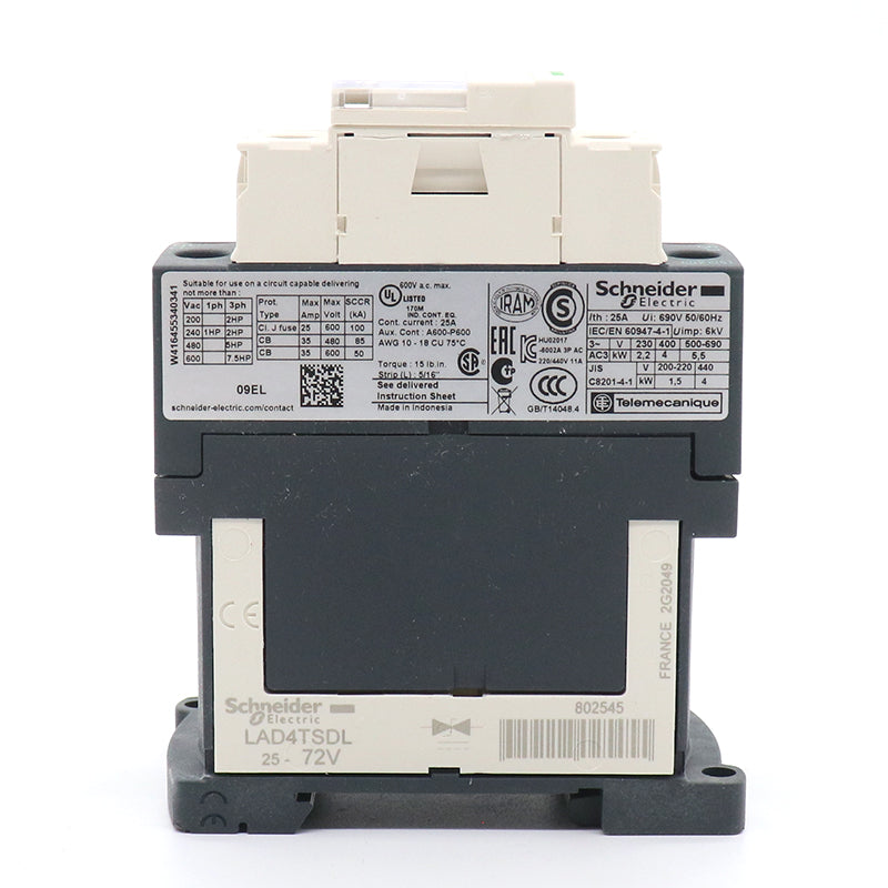 Contactor LC1D 09EL 25EL 38 CA3KN22ED