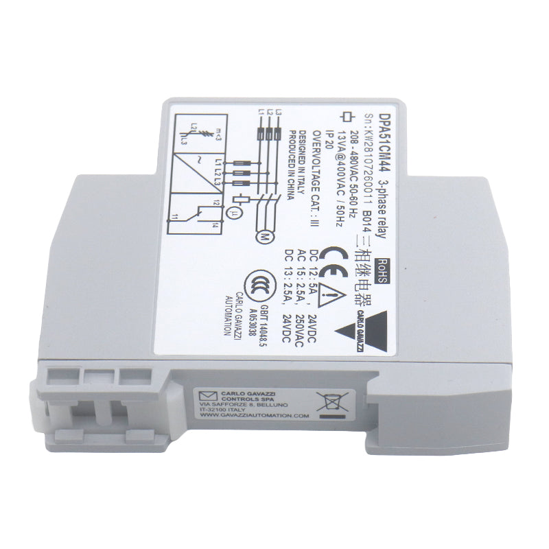 Three-phase phase sequence relay DPA51CM44