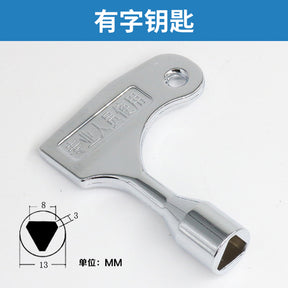 Universal elevator key hall door triangular lock