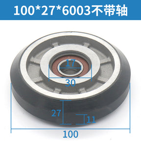 Elevator guide shoe wheel 100*27*6003 125*27*6003