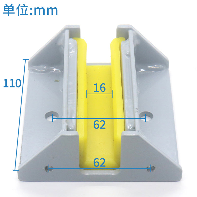 Elevator auxiliary rail guide shoe lining 10 16mm