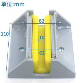 Forro de sapata de guia de trilho auxiliar de elevador 10 16mm 