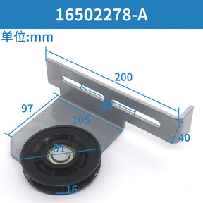 Elevator door motor pulley 16508792-A driven wheel 16502278