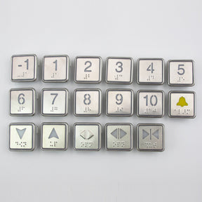 Elevator button BS34D with Braille buttons