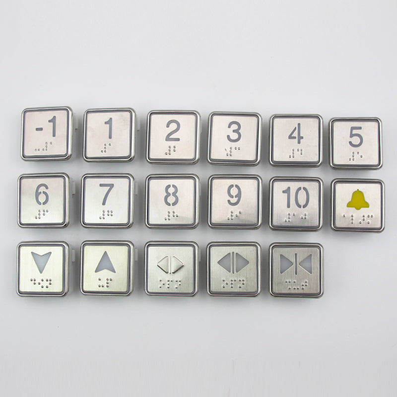 Elevator button BS34D with Braille buttons