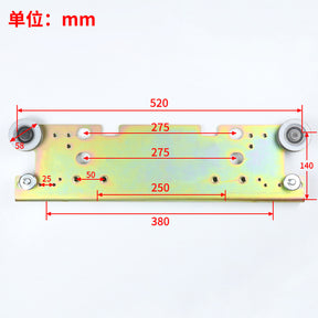 Elevator hall door hanging panel 1100 opening distance