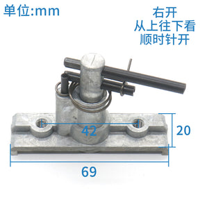 Elevator hall door triangular lock cylinder