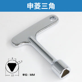 Universal elevator key hall door triangular lock