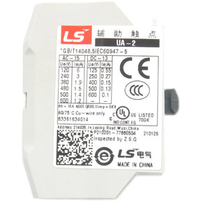 Contactor Auxiliary Contact UA-1 UA-2 1A1B