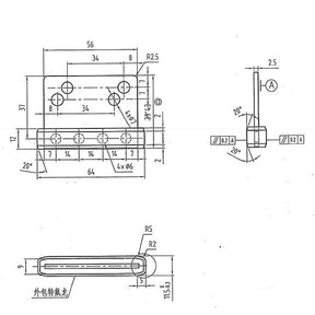 Elevator door slider 43mm suitable for Otis elevator accessories