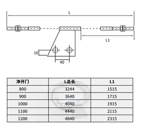 Door drive wire rope