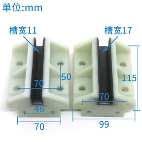 Elevator auxiliary rail guide shoe 8K 13K hollow rail pair heavy guide shoe lining 12000164-A