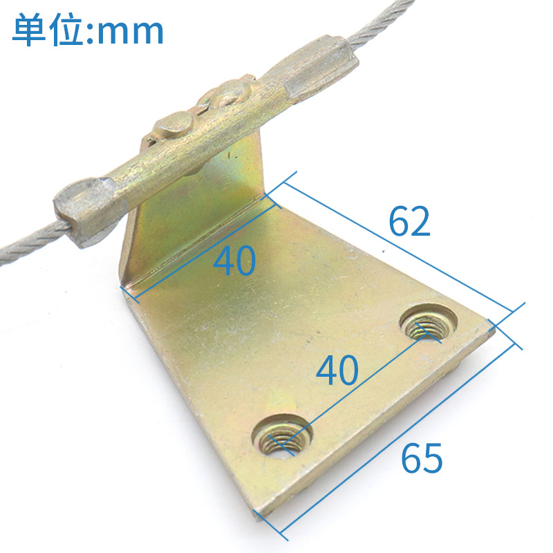 Elevator door linkage steel wire rope 900 door opening distance