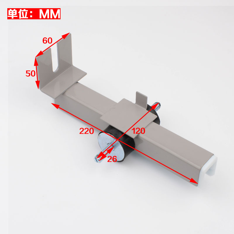 B22 guia trilho sapata forro suporte amortecedor comprimento 220mm 