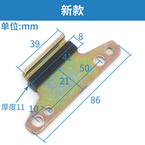 Elevator door slider wear-resistant hall door car door door foot fixed bracket sill